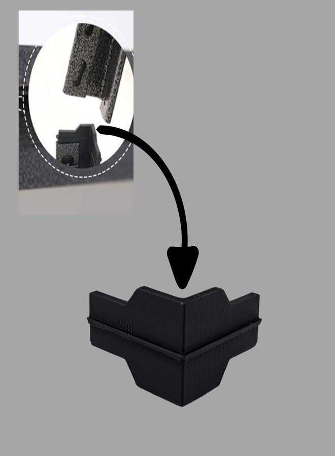 EMALPE Whalen Post Insert Corner Connector for Shelving Costco (8 Units), Black - Image 2